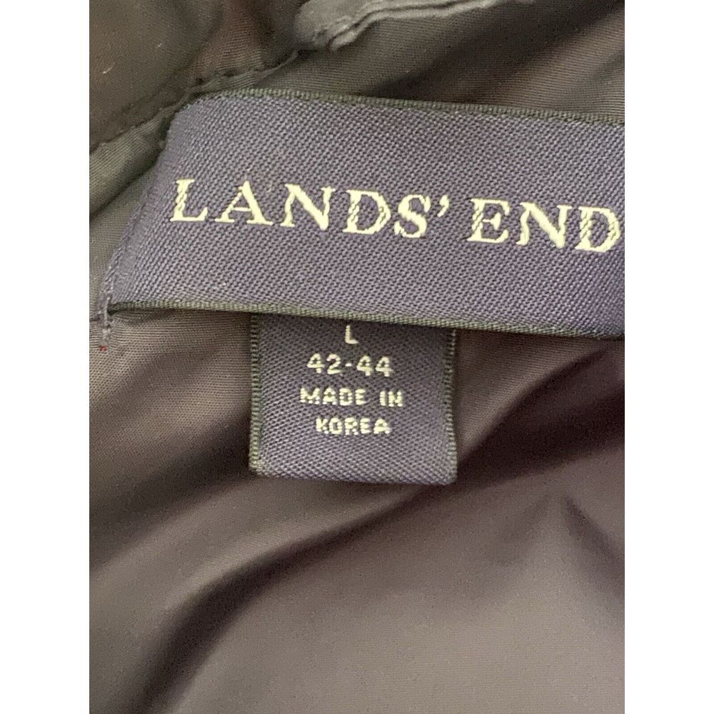 Lands End Red Quilted Primaloft Puffer Lightweight Jacket Men Size L (42-44) - Picture 3 of 5